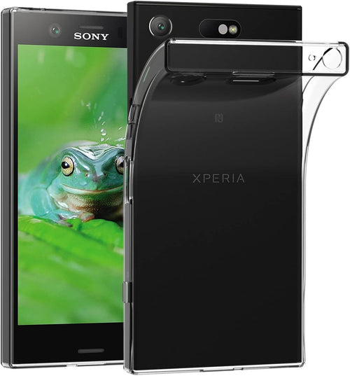 MaiJin Case for Sony Xperia XZ1 Compact (4.6 inch) Soft TPU Rubber Gel Bumper Transparent Back Cover