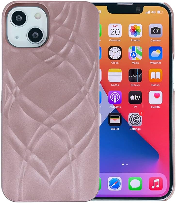 W7ETBEN iPhone 14 Wallet Case, iPhone 13 Case with Kickstand Built-in Mirror Shockproof Card Holder Cover for Apple iPhone 14 (2022) 6.1" /iPhone 13 (2021) 6.1 Inch (Rose Gold)