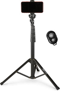 Amazon Basics Extendable Phone Tripod READ DESC & Selfie Stick 162cm/64inch, Black
