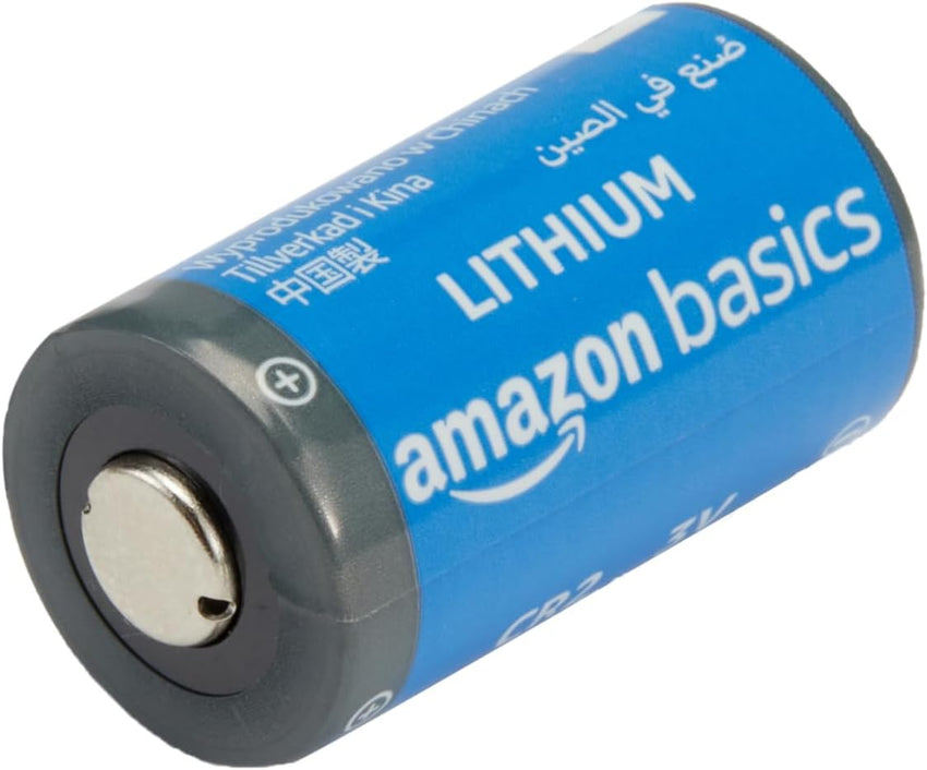Amazon Basics 4-Pack CR2 Lithium Batteries, 800 mAh, 3 Volt, Long Lasting Power
