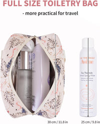 Large Toiletry Bag Travel Makeup Organizer â Beige Flamingo