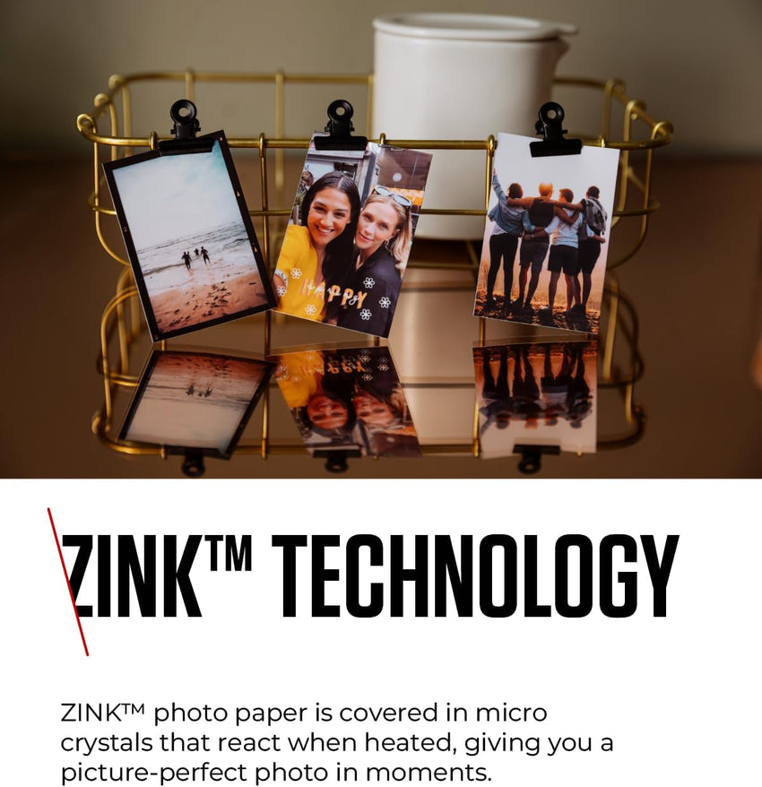 Canon ZinkTM Photo Paper - Sticky-Backed 2x3" Photo Paper (20 x Sheets) - Print Phone Photos for Personalised Stickers
