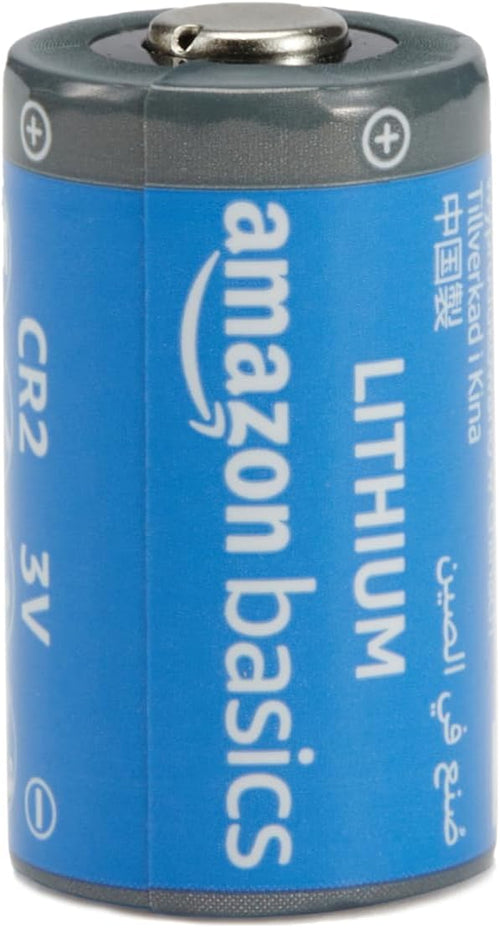 Amazon Basics 4-Pack CR2 Lithium Batteries, 800 mAh, 3 Volt, Long Lasting Power