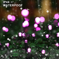 Christmas Lights Purple - low energy 35m/115ft 320 LEDs Memory Function 8 Modes End to End Plug Extendable Waterproof Outdoor Indoor Fairy Xmas String Lights for Halloween Tree/Party/Patio/Home/Garden Decor