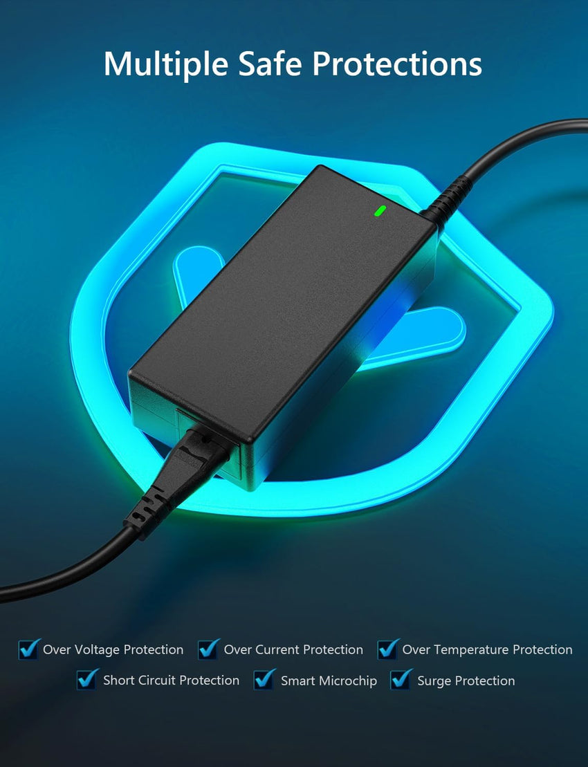 Zolt 65W Universal Laptop Charger UK AC Power Adapter for HP Dell Acer Asus Samsung Gateway Charger 15V 16V 18.5V 19V 19.5V 20V DC Power Supply with 15 Tips