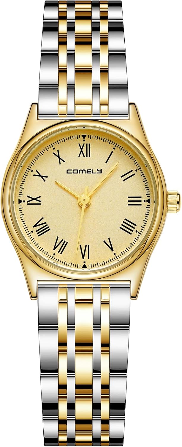 Ladies Stainless Steel Dress Watch Roman Numerals Vintage Ã¢ÂÂ Silver Small