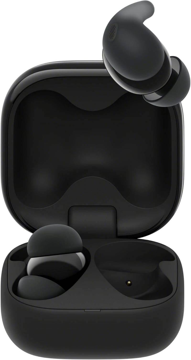 Sony LinkBuds Fit - Truly Wireless Noise Cancelling Bluetooth Earbuds - All Day Comfort, IPX4, Hi-Res Audio, Ambient Sound Mode, 21Hrs Battery Life, Multipoint Connection, iOS & Android - Black