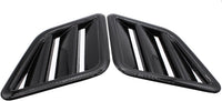 2 PCS/SET Bonnet Vent Cover Glossy ABS Black Hood Vent Cover Engine Air Flow Outlet Vent Cover Grille Replacement for Ford Focus Fiesta Vauxhall Corsa Jazz