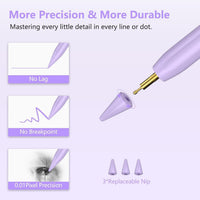 TQQ Stylus Pen Compatible with iPad 2018-2025, Fast Charge, Tilt Sensitive â White