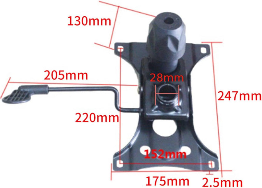 MagiDeal Replacement Heavy Duty Office Swivel Chair Gas Lift Tilt Control Mechanism for Executive,Desk and Gaming Chair, 2.5mm thicked