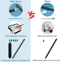 TQQ Pencil for iPad (2018-2025), Pixel-Perfect Precision, Tilt Sensitivity & 2X Faster Charge, Compatible Apple iPad 11/10/9/8/7/6th Gen, Pro 12.9/11/13 Inch M4, Air 3/4/5/M2/M3, Mini 5/6