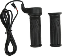 1 Pair Electric Bike Throttle 12V-72V 3 pin connection,20X Full Twist Skid Resistance Electric Bike Accelerator Grips with SM Plug