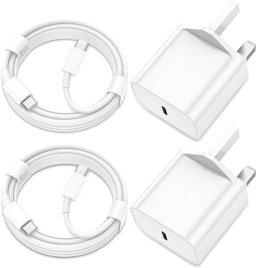 iPhone 17 16 Charger, [MFi Certified] 2Pack 20W PD USB C Charger Plug with 2M Fast USB C to C Cable for iPhone 17/17Pro/17Pro Max/17 Air/16/16 Pro/16 Pro Max/16 Plus/15/15 Pro/15 Pro Max/15 Plus