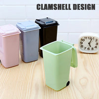 4 pcs Desktop Mini Trash Bin, Office Desktop Paper Bin, Plastic Desk Trash Can with Lid, Mini Desktop Waste Bin, for Home Living Room Kitchen Bedroom Bathroom Office