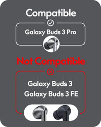 Gcioii 3 Pairs Ear Hooks for Samsung Galaxy Buds 3 Pro [Added Storage Pouch] Anti-Slip Covers Accessories Compatible with Samsung Galaxy Buds 3 Pro