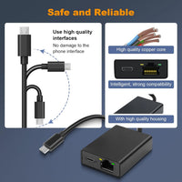 ARCELI Ethernet Adapter for Fire TV Stick- Micro USB to RJ45 Ethernet Network Adapter Compatible with 4K Fire Stick, Chromecast, Google Home Mini and More Streaming TV Sticks Up to 100 Mbps