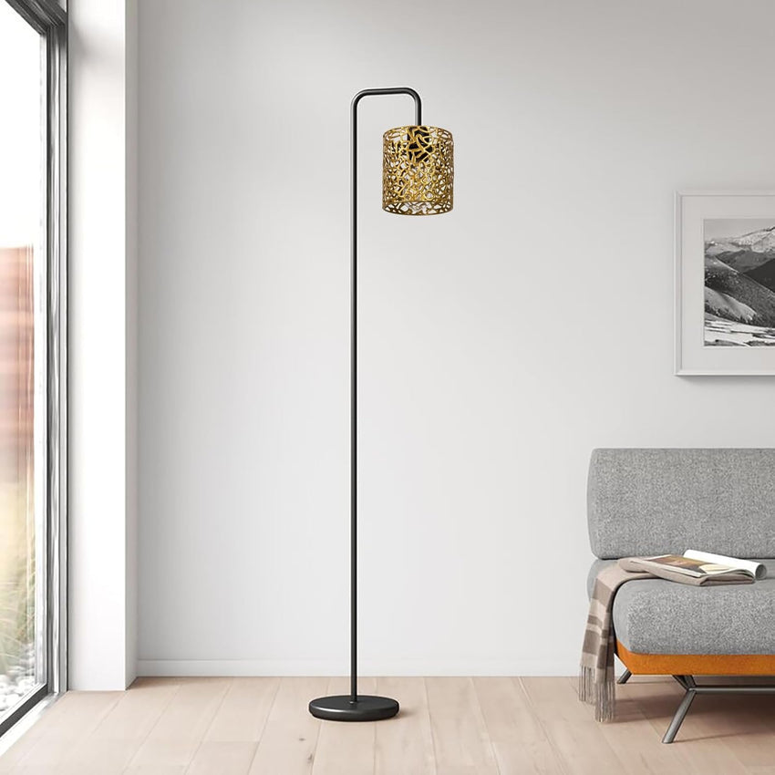 Decorative Metal Lamp Shade Industrial Geometric Pattern â Gold