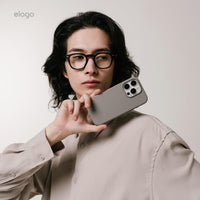elago Compatible with iPhone 16 Pro Case, Premium Liquid Silicone Case, Full Body Protective Cover, Shockproof, Slim Phone Case, Anti-Scratch Soft Microfiber Lining, 6.3 inch (Medium Grey)