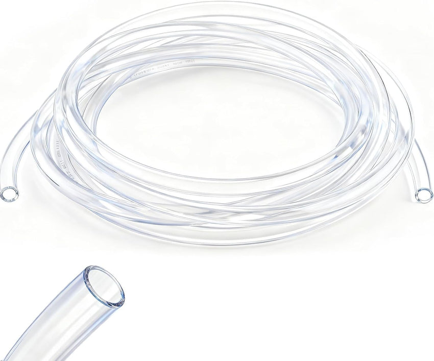 Pneumatic PU Air Hose 6m 14mm OD x 10mm ID Transparent Transparent