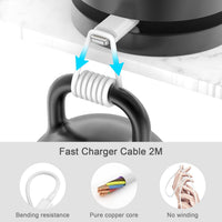 2pack for iPhone Charger Fast Charge, USB C Charger Plug Adapter and 2M Fast Charge Lead Phone Charging for Apple iPhone 14/13/12/11/Pro Max/XS/XR/X/SE/8/7/6 Plus, for ipad (white)