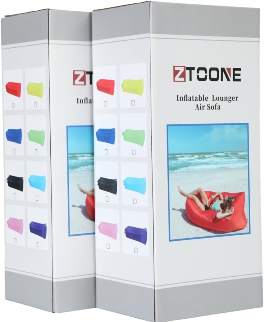 ZTOONE Inflatable Lounger Couch Air Lounger Lazy Sofa with Carry Bag,Hammock Inflatable Mattress Inflatable Bed Pool Float for Swim,Camping,Beach,Hiking,Park,Backyard, Pool, Picnics(Dark Blue)