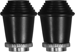 Veemoon 2pcs Bass Drum Spur Feet, Threaded Rubber Feet Non-Slip Leg Cover Percussion Accessories Durable Foot Pads for Bass and Tom Drum Leg Protection Enhance Stability and Performance