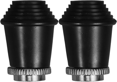 Veemoon 2pcs Bass Drum Spur Feet, Threaded Rubber Feet Non-Slip Leg Cover Percussion Accessories Durable Foot Pads for Bass and Tom Drum Leg Protection Enhance Stability and Performance