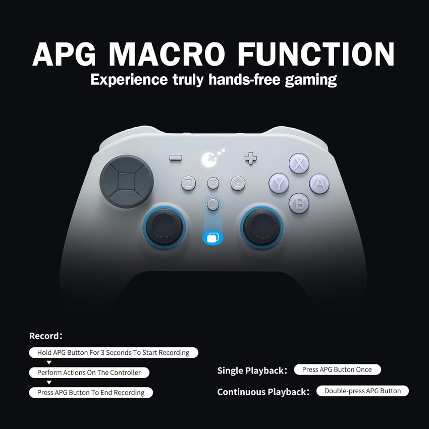 GuliKit TT Max Wireless Game Controller Bluetooth Hyperlink Wired Grey