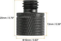Mic Stand Adapter 3/8 Female to M10 Male Thread for Microphone Tripod â Black