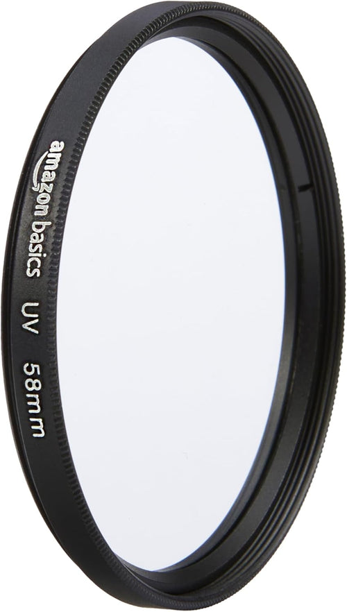 Amazon Basics 55 mm Circular UV Protection Filter for Clearer Pictures, Protects from Dust, Dirt and Scratches