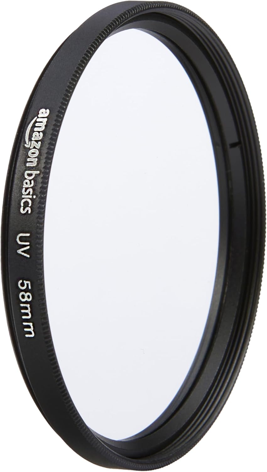 Amazon Basics 55 mm Circular UV Protection Filter for Clearer Pictures, Protects from Dust, Dirt and Scratches