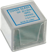 HUAREW 50 Pcs Pre-Cleaned Microscope Slides And 100 Pcs Ground Edge Pre-Cleaned Microscope Cover Glasses With 4 Plastic Droppers