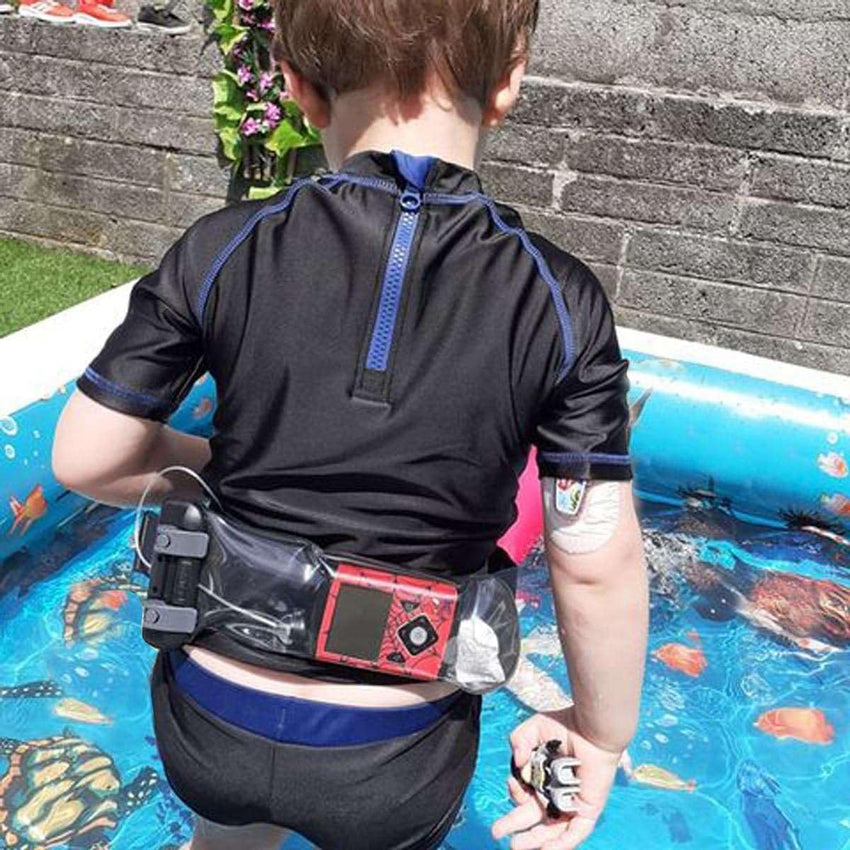 Aquapac Waterproof Insulin Pump Case, Made in The UK, 3 Sizes, Belt, Travel Essential, 5 Year Warranty, Eco Friendly, Diabetic, Watersports (Small)