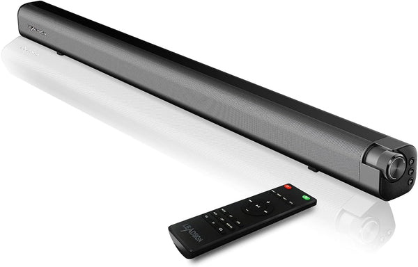 LEADSIGN Soundbar for TV, 120W Sound Bar with Subwoofer Strong Bass Surround Sound System TV Speaker 37inch(Support Bluetooth/HDMI/Optical/Aux/Coaxial/USB Connection)