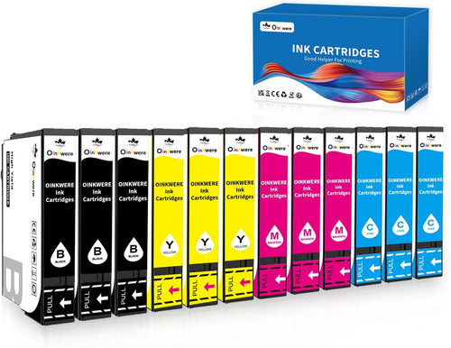 OINKWERE Compatible with 12-Pack 604XL Ink Cartridges Replacement for Epson 604 Ink Cartridges Multipack for Expression XP-2200 XP-2205 XP-3200 XP-3205 XP-4200 XP-4205 WF-2910 WF-2930 WF-2935 WF-2950