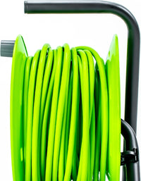 STATUS 4 Socket Cable Reel, 25m, Green, 13 Amp, Thermal Cut Out, Heavy Duty, Outdoor Extension Lead, Ideal for Garden, Workshop, DIY, Power Tools (S25M13ACR2)