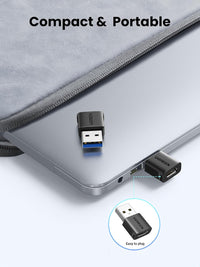 UGREEN USB to USB C Adapter, Car Fast Charging Adaptor, 3 Pack 10Gbps Data Transfer Type C Female to USB 3.0 Male Converter Compatible with iPhone 16/15, iPad Air/Mini, Apple Watch, Samsung Galaxy S24