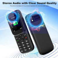 T185 | 4G SIM Free Mobile Phone Unlocked with Dual Nano SIM Slot | 1.8" LCD Screen | Bluetooth | 1000 mAh Battery | FM Radio | Compact Basic Mobile Phone with Torch| Pay As You Go Phones All Carriers