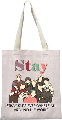 Kpop Lover Tote Bag for Fans Ã¢ÂÂ Stay Kpop Theme Cotton