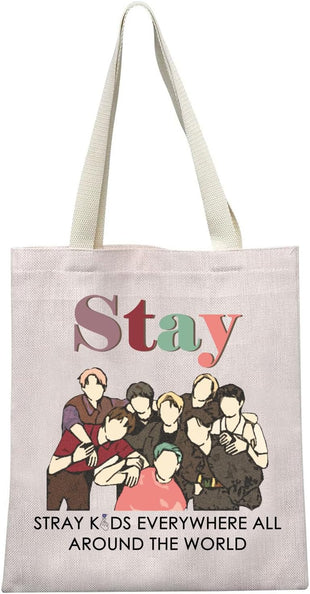Kpop Lover Tote Bag for Fans Ã¢ÂÂ Stay Kpop Theme Cotton