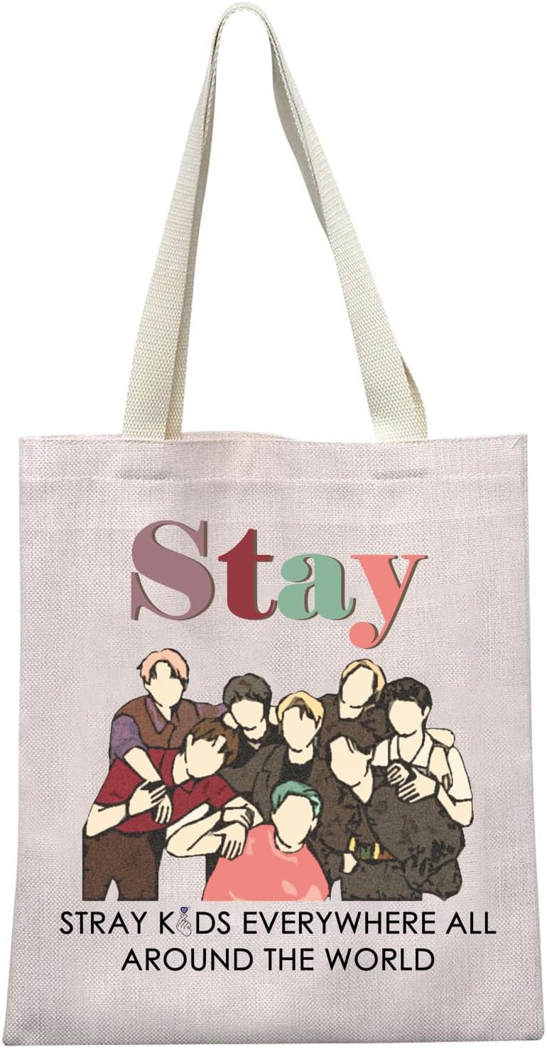 Kpop Lover Tote Bag for Fans Ã¢ÂÂ Stay Kpop Theme Cotton