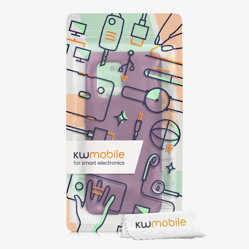 kwmobile Case Compatible with Oppo Find X5 (5G) Case - TPU Silicone Phone Cover with Soft Finish - Bordeaux Violet