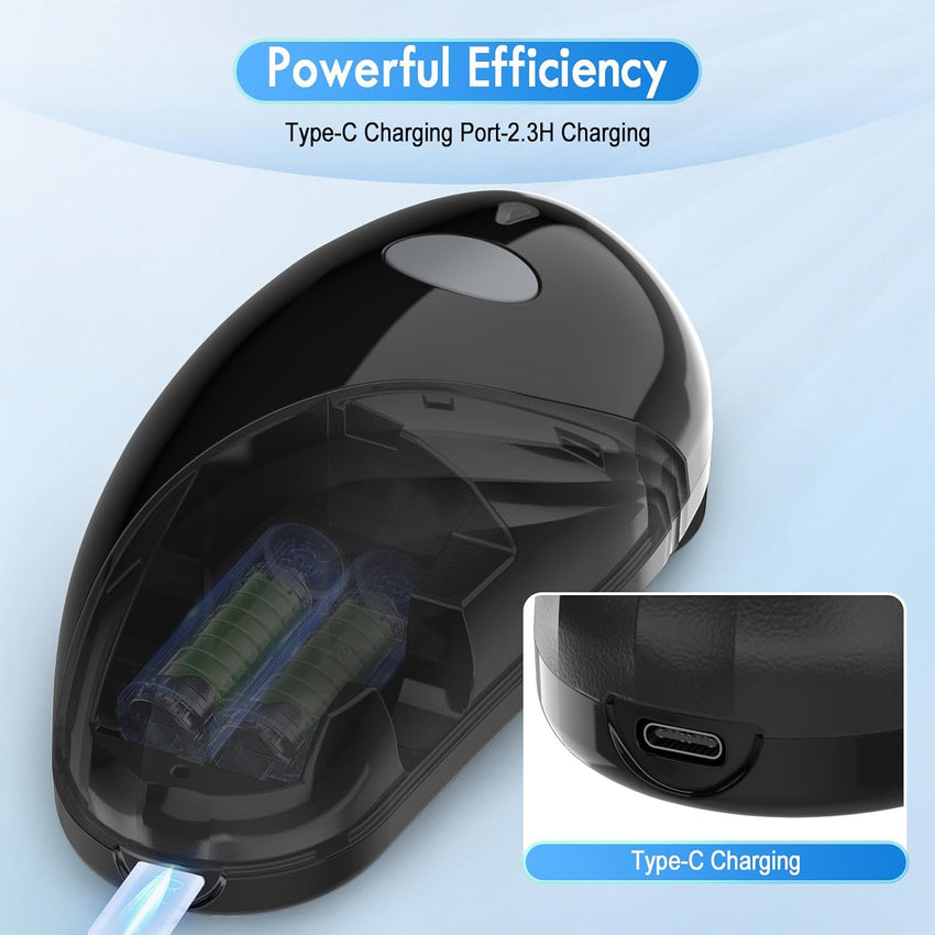 Electric Can Opener, Rechargeable and USB Cable Automatic Can Opener with One-Touch Operation,Safe for All Can Sizes Kitchen Gadget Can Openers for Seniors, Arthritis and Mum (Black)