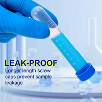 Centrifuge Tubes Plastic Round Bottom with Caps 10/50ml 100pcs