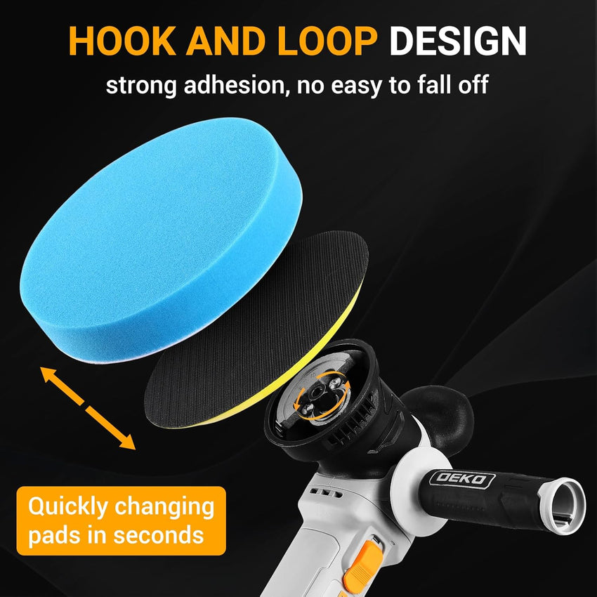 Dual Action Polisher 900W 150mm Pad 6-Speed Random Orbit 600â4000RPM â 150mm