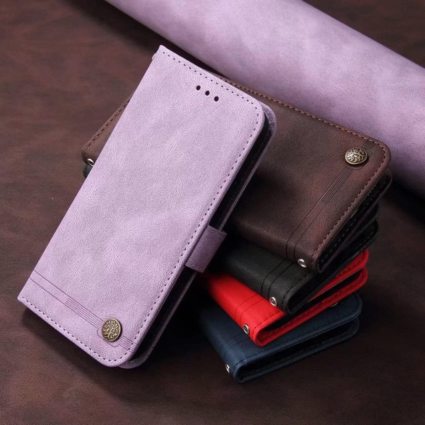 SEAHAI Case for Sony Xperia 10 VI Leather PU Wallet Folio Stand Cover, Ultra-thin Shockproof Case Kickstand with Credit Card Slots TPU Shell Magnetic Close - Blue