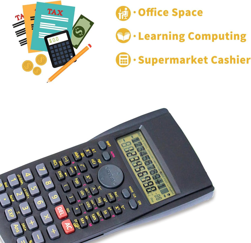 YEBMoo Scientific Calculator 2 Line Multifunction for School Engineering Accounting (Scientific Calculator)