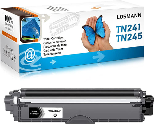 LOSMANN Compatible Toner Cartridge Replacement for Brother TN-241 TN-245 for Brother DCP-9015CDW 9020CDW HL-3140CW 3150CDW 3170CDW 3142CW 3152CDW MFC-9130CW 9140CDN 9340CDW 9330CDW (1 Black)