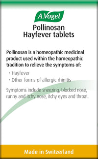 A.Vogel Pollinosan Hayfever Tablets | Non Drowsy | Hayfever Relief - Itchy Eyes, Nose & Throat | 120 Tablets