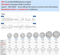 EEMB 5 PACK CR2450 Battery 3V Lithium Battery 2450 Button Coin Cell Batteries DL2450, ECR2450, BR2450 for Watch Tea Lights Votive Candles Alarm System Car Key Fob Remote Control Calculators Toys Games